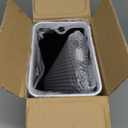 Yatmung Touchless Bathroom Trash Can - 2.5 Gallon Smart Trash Can Sensor Motion - Skinny Trash Bin with Lid - Electric, Narrow, Plastic, Auto Open - Small Slim Automatic Garbage Can (Black)