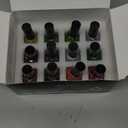 Glamonade Metallic Nail Polish Set Fingernail: Chrome Mirror Holographic Nail Polish Kit Quick Air Dry 12 Colors Pack Regular Mini Nail Polish Finger Toe DIY Art Salon Gift for Women Party