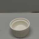 MALACASA Ramekins 8 oz Oven Safe, Porcelain Creme Brulee Ramekins Pudding Custard Cups Ceramic Souffle Dishes Ramakan Ramiken Ramicans Baking Bowls Set of 6, White, Series RAMEKINDISH