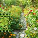 2 x 2 Pack Garden Flag St Patricks Day Garden Flag, St Patrick Flag 12x18 Burlap St Patricks Yard Flag for Garden and Home Decorations