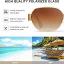 Polarized Sunglasses Women Men Trendy Hexagonal Metal Frame UV Protection