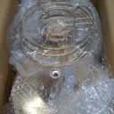 LANLONG Set of 4 Luxurious Crystal Flower Stand Wedding Centerpieces on Floor Tall Metal Flower Arrangement Stand Tabletop Flower Vase for Wedding Party Hotel Home Decor (Gold)