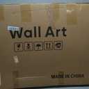 Large 3D Textured Framed Abstract Wall Art for Living Room, 3 Piece Modern Paintings Artwork for Walls, Black White Brown Geometric Sandstone Texture Pictures for Hallway Office Home Decor 24x36 In, 24"W x 36"H x 3Pcs