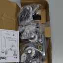 AAGUT 2" Caster Wheels,Heavy Duty Threaded Stem Casters,Screwed Bolt M10 x 25mm Locking Swivel PU Wheels with Brake,4 Pack Double Bearings No Noise Castors