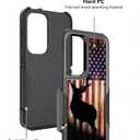 Defender Case for Galaxy S23, Heavy Duty 360 Full Body Shockproof Protection Hard Plastic+Silicone Rubber Hybrid Protective Case for Samsung Galaxy S23 6.1" (Camo Deer)