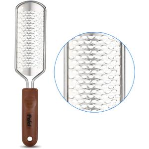 Professional Pedicure Foot File, Colossal Stainless Steel Detachable Foot Scrubber, Hard Skin Removers Pedicure Rasp for Wet and Dry Feet