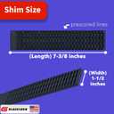 Prescored Plastic Shims for Leveling (288 Pack) 7-3/8" Length
