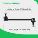AUQDD 2Pcs K6662 Rear Sway Bar Stabilizer Link Compatible With 05-09 Bu-ick Allure Lacrosse,97-05 Century Regal /00-13 Chevy Impala /98-02 Olds Intrigue /97-08 Pontiac Grand Prix