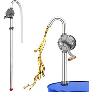 55 Gallon Drum Pump, Upgraded All-Aluminum Manual Hand Transfer Barrel Pump Fits 5 to 55 Gallon Drums - Oil, Diesel, Kerosene, Hydraulic Fluid Barrel