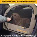 PAWZIDEA Portable Dog Crate for Car Travel, Medium & Large Dogs Up to 80lbs