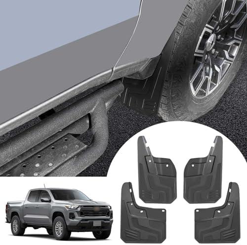 Mud Flaps for Chevrolet Colorado 2025 2024 2023 Without Fender Flare - NO Need to Drill Holes Wheel Lip Molding Front & Rear Splash Guard for Chevy Colorado Accessories (Not Fit for GMC Canyon)