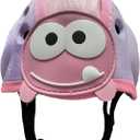 Baby Helmet for Crawing Walking,Soft Infant Safety Helmet,Baby Helmet 1-2 Years for Anti-Fall Head Protector,Adjustable, Breathable (Purple-pink)