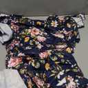 HELYO Women's Semi-Formal Ruffle Sleeves V-Back Work Fit and Flare Cocktail Knee Length Dress with Pockets 842 (Medium)