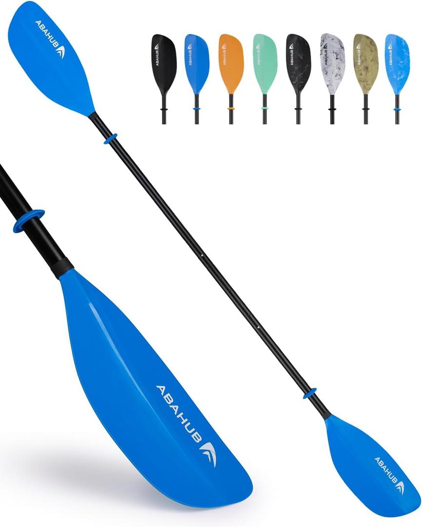 Abahub 210-230cm/230-250cm Adjustable Kayak Paddle for Kayak,Boating, 82.6''- 90.5''