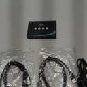 eKL USB 3.0 Switch 4 Computers Sharing USB Peripherals, 4 Port USB Switcher Sharing Mouse Keyboard Scanner Printer, with 3.5mm Headset Jack Audio Out, Includes 4 USB 3.0 Cables and Remote