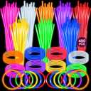 SpringFlower 480 PCS Glow Sticks Bulk Glow Sticks Bracelets For Party Favors Supplies,Neon Party Favors for Glow Party, Wedding, Concert, Raves and Birthday