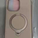 TORRAS Magnetic for iPhone 16 Pro Max Case Silicone with Stand, Fit for MagSafe, 360 Ring Stand with Camera Control, Ostand Q3 Silicone Rubber Soft Case for iPhone 16 Pro Max 6.9'', Dune Beige