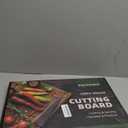 Walnut Wood Cutting Board for Kitchen, End Grain Chopping Board with Juice Groove, Heavy Duty Checkered Board for Cheese and Vegetables, Non-slip Feet 16.5" x 11.6" x 0.8"