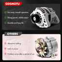 Alternator Compatible for Nissan for Altima 1998-2001, 100 Amp/12 Volt High Output Alternator AHI0029 113373 LR1100-709