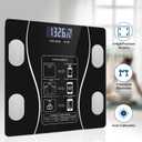 Bluetooth Smart Scale for Body Weight - Measures Weight, BMI, Body Fat, Muscle Mass | Bluetooth Sync to Fitness Apps | Accurate Home Health Monitor