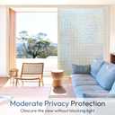 Rabbitgoo Window Privacy Film Stained Glass Window Film, Mosaic Rainbow Decorative Glass Cling, Removable Static Cling Tint UV Blocking, Non-Adhesive Privacy Covering for Home, 23.6 x 118.1 inches