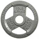 Cast Iron Plate Weight Plate for Strength Training and Weightlifting, 2-Inch Center, 10LB, 2 Packs