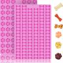 2 PCS Mini Silicone Molds, 106 Cavity Dog Bone + 69 Cavity Paw Mold for Baking Biscuits, Cookies, Candy, Chocolate, Jelly Pet Dog Treats
