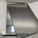 2Pack Magnetic Board, 17.1" x 11.8" Magnet Display, for Magnets and Bulletin Board, Suitable for Wall, Refrigerator, Compartment, Cabinet etc, Comes with Dual Lock Tape for Easy Hanging (Silver)