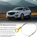 12610053 Engine Oil Dipstick Indicator, Compatible with Chevrolet GMC Cadillac Hummer Isuzu Engine Oil Fluid Level Dip Stick Replaces 8125748880 917-377
