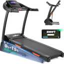 THERUN Incline Treadmill, Treadmills for Running and Walking, 300 lbs Weight Capacity Folding Treadmill with 0-15% Auto Incline, Wide Belt, 3.5 HP, App, Heart Rate (Black Orange)