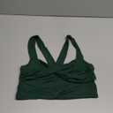 GORGLITTER Women's Twist Front Cami Crop Top Strappy Sleeveless Tank Top (Large, Dark Green)