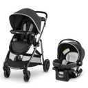 Graco Modes Pramette Travel System, 3-in-1 Modular Carseat Stroller Combo, Infant Car Seat Carrier to Toddler Stroller, Includes the SnugRide Car Seat, Redmond