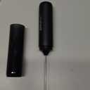 SIMPLETASTE Milk Frother Handheld Electric Foam Maker, Drink Mixer with Stainless Steel Whisk for Cappuccino, Bulletproof Coffee, Latte, Black, without Stand, USB-C Rechargeable