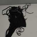 FEOYA Women Cutout Bodysuit Mesh Sheer One Piece Lingerie Leather Leotard for Cosplay Party Club (Medium, Black-lace Up)