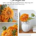 Sunflowers Artificial Flowers Bulk Spring Summer Decor, 3 Pack Fake Flowers Silk Faux Sunflower Bouquet Arrangement for Vase Wedding Table Home Porch Indoor Outdoor Cemetery Decorations