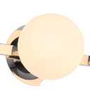 Chrome Globe Bathroom Vanity Light Fixtures, Modern 3 Lights Wall Lighting, Porch Wall Mount Light Fixture for Bathroom, Over Mirror Cabinets