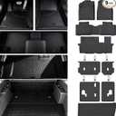 Floor Mats for Honda Pilot 2009 2010 2011 2012 2013 2014 2015 Accessories 9PCS, Cargo Mat Custom TPE All Weather Protection Full Coverage 2nd & 3rd Row Floor Liner &Trunk Liner car Accessories