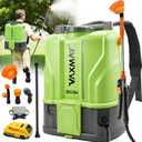 VAXMAY Battery Powered Backpack Sprayer 5.2 Gallon, 120 PSI Electric Garden Sprayer Compatible with DeWalt 20V Battery, Weed Yard Sprayer with 2 Wands, 5 Nozzles, 2.6 Ah Battery & Charger Included