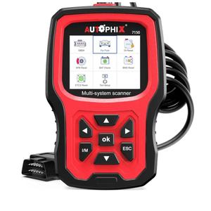 AUTOPHIX 7150P+ OBD2 Scanner Fit for Ford Lincoln Mercury, Full System Diagnostic Tool with All Reset Service, Full OBD2 Code Reader with Battery Registration ABS Bleeding Oil EPB ETC Reset