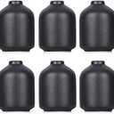 6 Pack Boho Vases, Modern Black Ceramic Bud Vases for Home Decor, Dry Flowers Centerpieces in Bulk, Mini Flower Vases for Wedding Decor