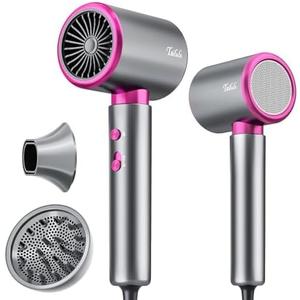 Tailulu Professional 1875W High-Speed Low Noise Ionic Hair Dryer with Diffuser for Home and Travel - 110,000 RPM, Suitable for Women and Men
