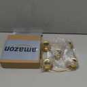 Advent Wreath 5 Candle Holder, Christmas Candle Rings Candle Holder for Tapered Advent Candles, Advent Wreath Ring Table Decoration for Christmas Advent Festival Home Party Church, Gold(No Candles)