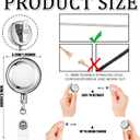10 Pack Heavy Duty Retractable Badge Holder Reel Metal ID Badge Reel with Alligator Clip Badge Holder Retractable Clip Lightweight Strong Badge Reel for Nurses Professionals Students Teachers Office