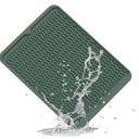 ZLR Silicone Dish Drying Mat for Kitchen Countertop, Eco-Friendly, Quick Drying, Easy to Clean, Multi-Purpose, Heat Resistant Trivet (Green)