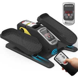 Under Desk Elliptical Machine, Electric Elliptical Exerciser for Senior, Quiet & Small Electric Seated Pedal Exerciser for Home with Display Monitor, Remote Control & 12 Adjustable Speeds