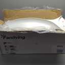 52 Inch 6 Speed High CFM Quiet DC Motor Modern Ceiling Fan with Lights Remote Control, 3 Blade White Gold Indoor Bedroom Living Room Ceiling Fan