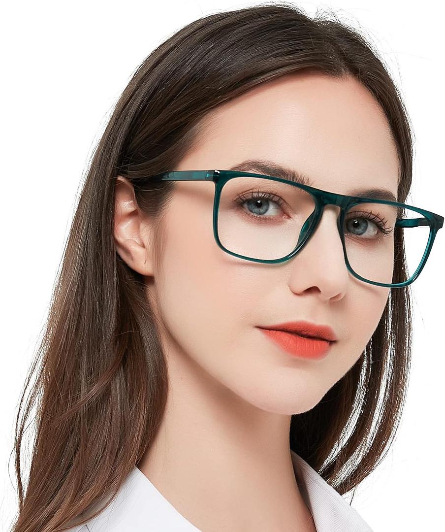 MARE AZZURO Oversized Reading Glasses Women Lightweight Large Readers 1.5 (Green)