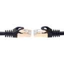 Cables Direct Online 30FT S/FTP Cat7 Copper Network Ethernet Patch Cable, Internet Wire, Compatible with PC, Laptop, Modem, Router, TVs, Printer Cord, Consoles for Home and Office (30ft, Black)