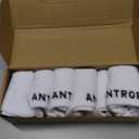 Quarter Crew Cotton Heel Tab Athletic Running Cushion 6 Pairs Socks, White, 9-12