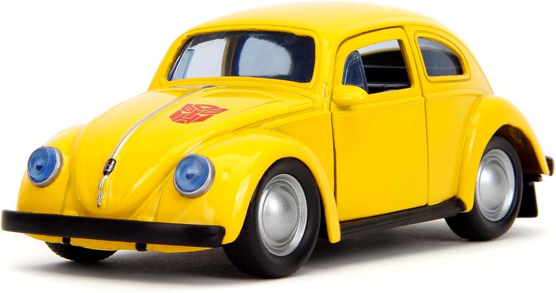 Jada Transformers 1:32 G1 Bumblebee Volkswagen Beetle Die-Cast Car, Toys for Kids and Adults